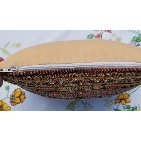 Vintage Gobelins art Brussel Pillow - Picture 3 of 10